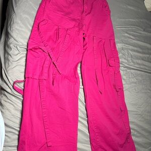Bright Pink Cargo Pants